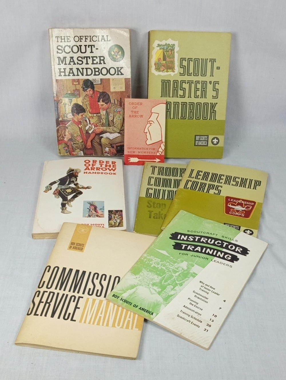 Boy Scouts Handbook Set - Green and Cream Scoutmaster Guides